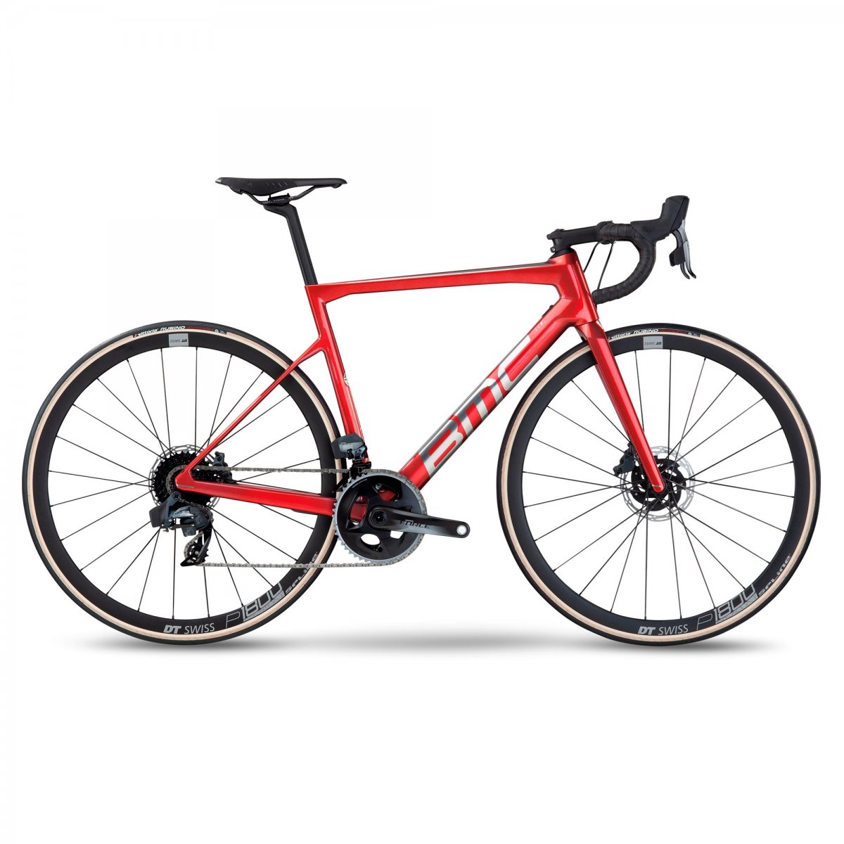 BMC 2022 Teammachine SLR Two Force AXS prisma red/ brushed alloy 56